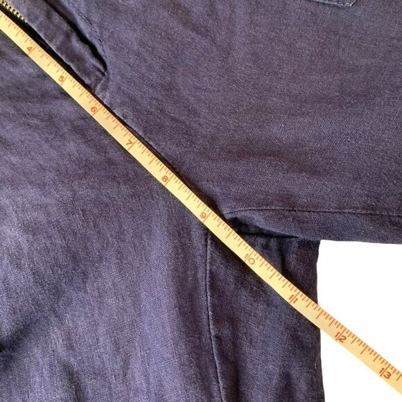 Joie 100% Linen Navy Blue Drawstring Pants Size 8 - Picture 7 of 9